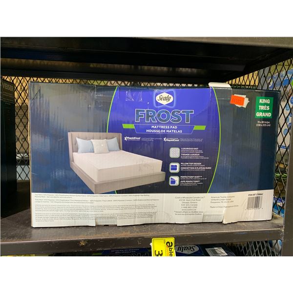 SEALY FROST KING SIZED MATTRESS PAD