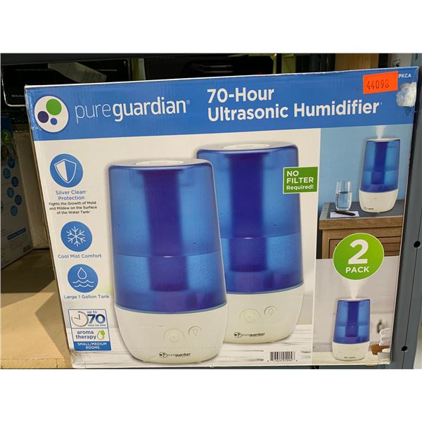 PURE GUARDIAN 70 HOUR ULTRASONIC HUMIDIFIER SET OF 2