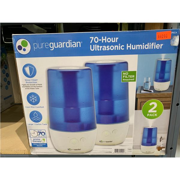 PURE GUARDIAN 70 HOUR ULTRASONIC HUMIDIFIER SET OF 2