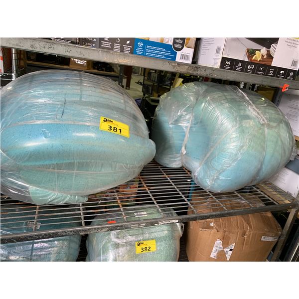 2 MATTRESS TOPPERS (SIZE UNKNOWN)