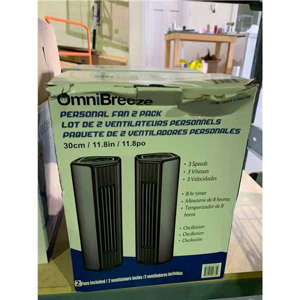 OMNIBREEZE PERSONAL FAN 2 PACK