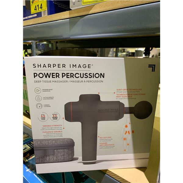 SHARPER IMAGE POWER PERCUSSION DEEP TISSUE MASSAGER