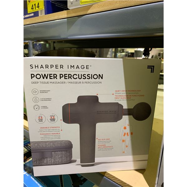 SHARPER IMAGE POWER PERCUSSION DEEP TISSUE MASSAGER