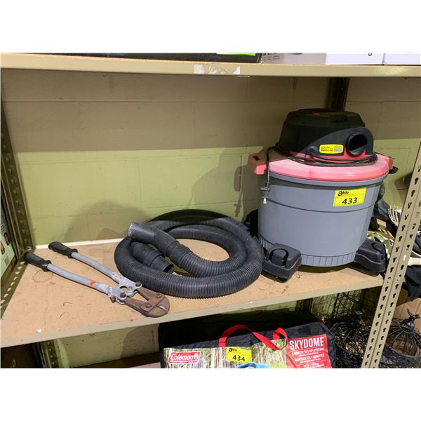 BOLT CUTTER AND SHOP VACUUM