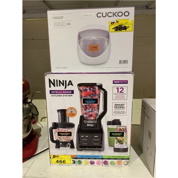 NINJA INTELLI-SENSE KITCHEN SYSTEM AND CUCKOO ELECTRIC RICE COOKER