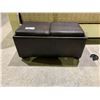 Image 1 : LEATHER STORAGE OTTOMAN