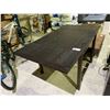 Image 1 : DINING TABLE WITH PULL OUT LEAVES APPROX 35.5 X 35.5"