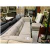 Image 1 : 4 PIECE SECTIONAL SOFA WITH OTTOMAN APPROX 136" LONG