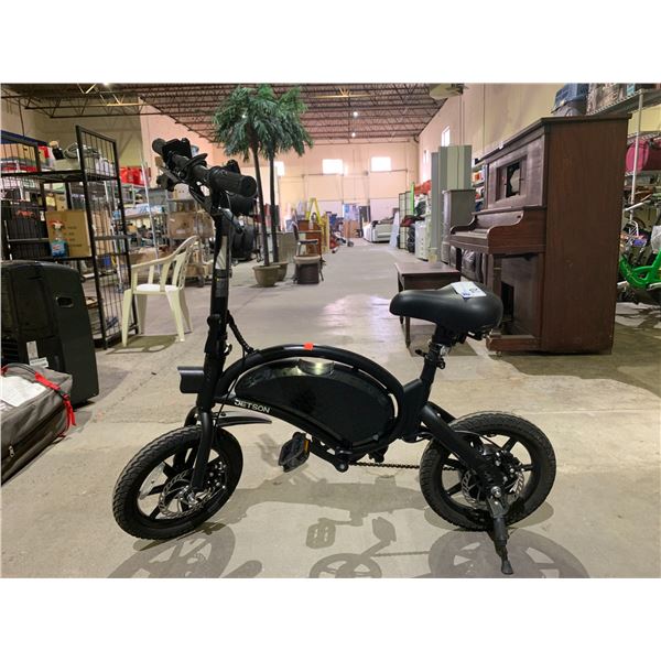 JETSON FOLDING E-BIKE DEAD BATTERY, UNKNOWN RUNNING CONDITION, NO CHARGER