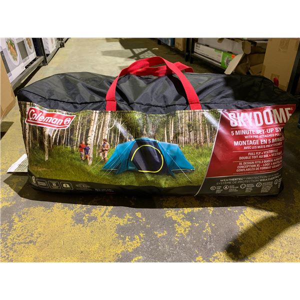 COLEMAN 8-PERSON SKYDOME XL WITH FULL FLY VESTIBULE TENT