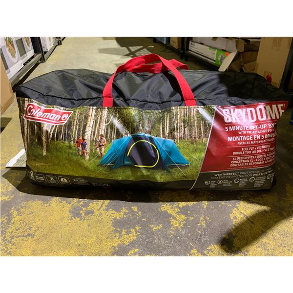 COLEMAN 8-PERSON SKYDOME XL WITH FULL FLY VESTIBULE TENT