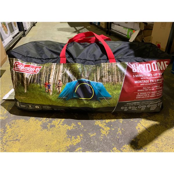 COLEMAN 8-PERSON SKYDOME XL WITH FULL FLY VESTIBULE TENT