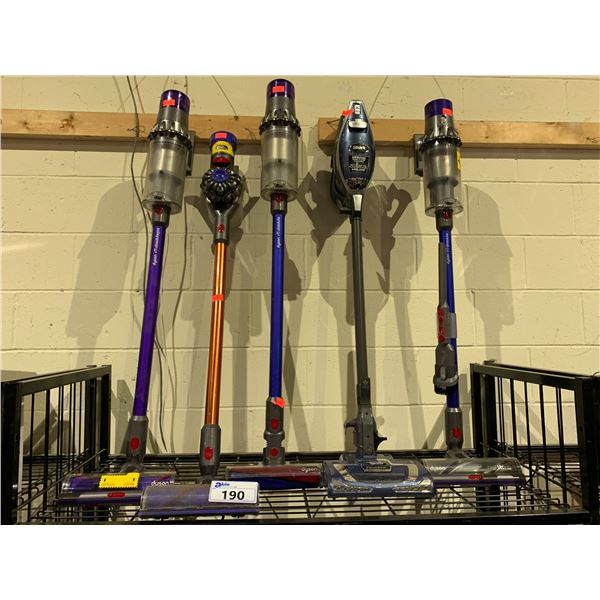 *PARTS & REPAIR* 4 ASSORTED DYSON VACUUMS & SHARK DEMO VACUUM