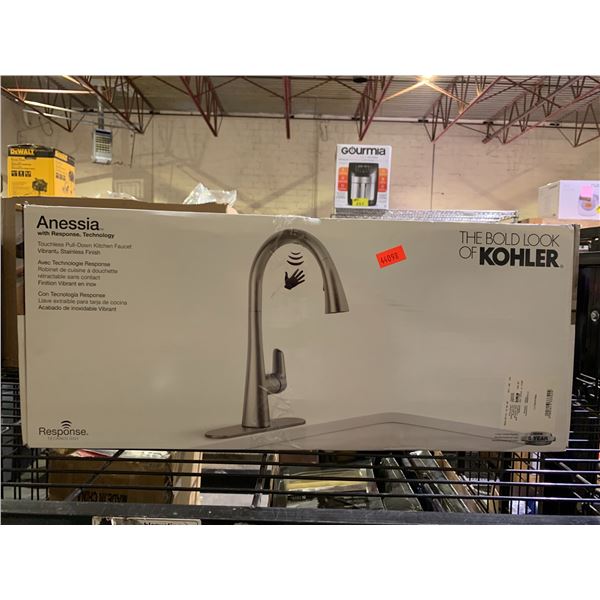 KOHLER ANESSIA TOUCHLESS PULL-DOWN KITCHEN FAUCET VIBRANT STAINLESS FINISH