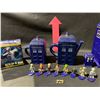 Image 3 : ASSORTED DOCTOR WHO COLLECTIBLES INCLUDING; TARDIS VS DALEK SALT & PEPPER SET, SEALED TARDIS TIN