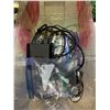 Image 2 : 4 BINS OF ASSORTED ITEMS INCLUDING; HEAT GUN, 2.1 SPEAKER SYSTEM & MORE