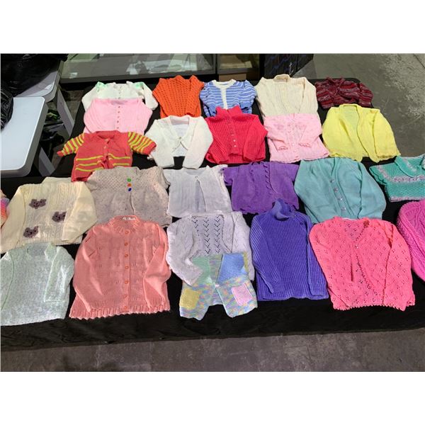 ASSORTED HAND KNITTED WOOL CLOTHING