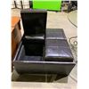 Image 3 : QUAD SECTION STORAGE OTTOMAN 35"X35"X20"