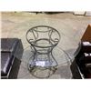 Image 1 : GLASS TOP METAL ROUND TABLE 48"X30"