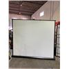 Image 1 : HANGING PULL-DOWN PROJECTOR SCREEN 87" WIDE (WILL NOT RETRACT)