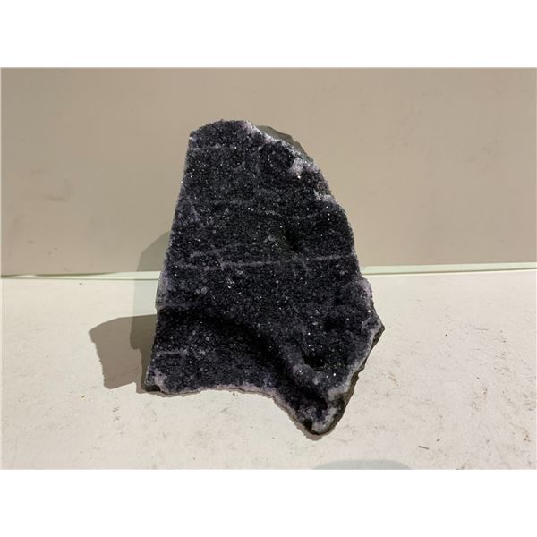 BLACK AMETHYST GEODE 5 X 4.5" RETAIL $2,800