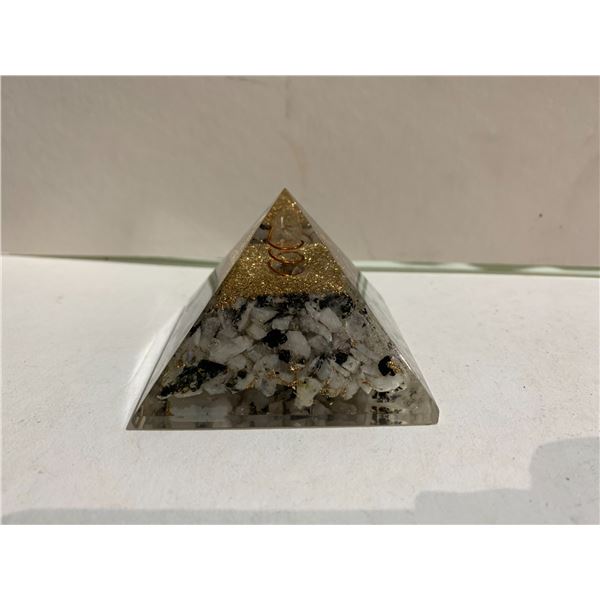 BLACK TOURMALINE ORGONITE PYRAMID