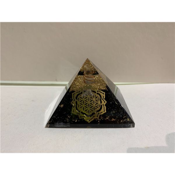 BLACK TOURMALINE ORGONITE PYRAMID