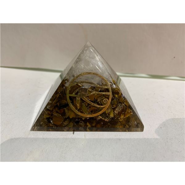 TIGER EYE ORGONITE PYRAMID