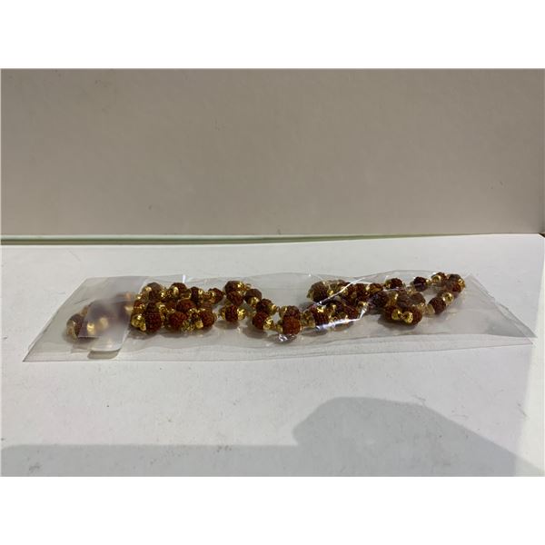 GOLD PLATED BEADS GENUINE RUDRAKSHA RETAIL $1,200