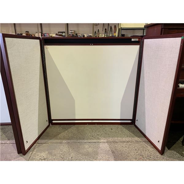 FOLDING WALL MOUNTED WHITE BOARD