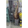 Image 1 : FAUX PLANT HOME DECOR & 7 TIER METAL SHELVING UNIT