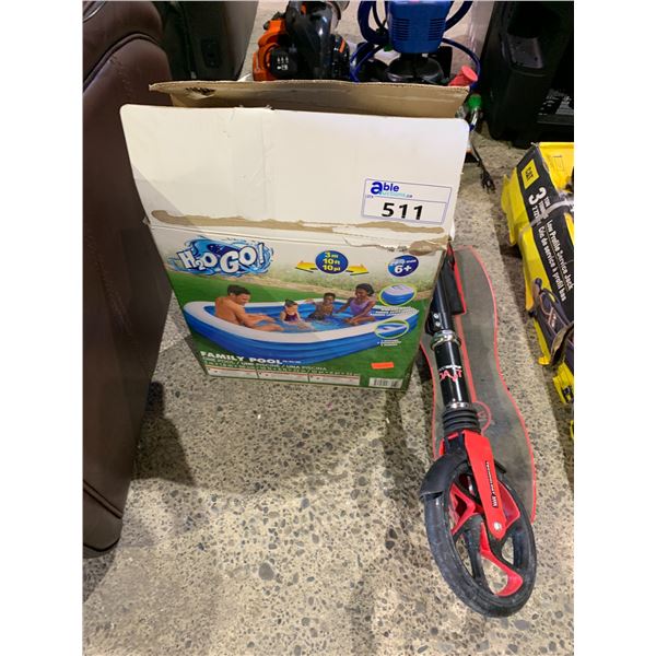STREET RUNNER DART SCOOTER & H2OGO! FAMILY POOL
