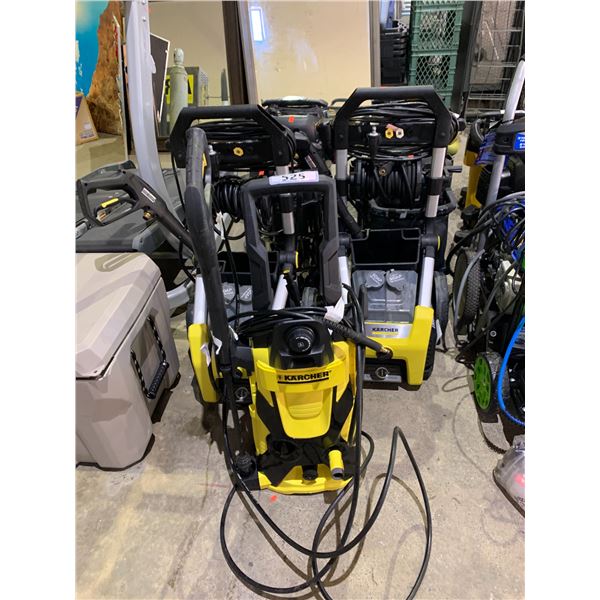 *UNKNOWN WORKING CONDITION* 3 ASSORTED KARCHER ELECTRIC PRESSURE WASHERS