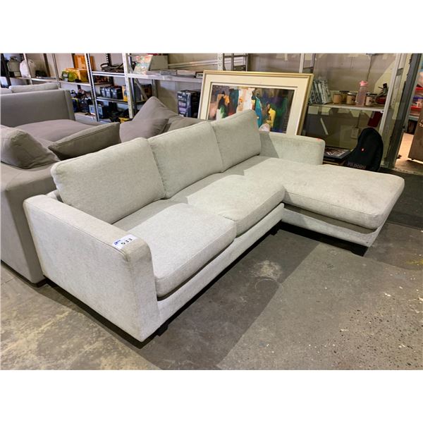 2-PC FABRIC SECTIONAL SOFA WITH CHAISE