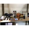 Image 1 : ASSORTED HOME DECOR INCLUDING; PANTHER, PANDAS, TIGER & MORE