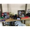 Image 1 : ASSORTED ITEMS INCLUDING; MINI PACMAN ARCADE CABINET, FORTNITE COLLECTIBLES, WII COLLECTIBLE & MORE