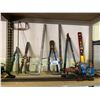Image 1 : ASSORTED ITEMS INCLUDING; GARDEN SHEARS, LEVEL, LARGE C-CLAMP & MORE