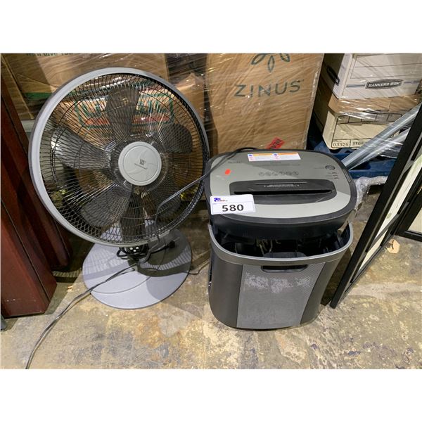 ROYAL PAPER SHREDDER & WEATHERWORKS OSCILLATING FAN