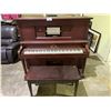 Image 1 : WEBER PLAYER PIANO WITH 4 ASSORTED SCROLLS & BENCH