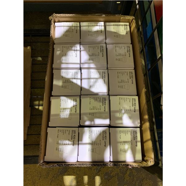 BOX OF LED R20 DIMMABLE LIGHTS