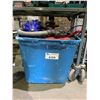 Image 1 : BIN WITH DYSON VACUUM, AND WORKLIGHTS