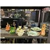 Image 1 : ASSORTED HOME DECOR; PLATES, TEACUPS, CRYSTAL BELL AND MORE