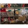 Image 1 : BINS OF ASSORTED ITEMS INCLUDING; ROPE, REFLECTIVE VEST, TAPE & MORE