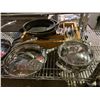 Image 2 : ASSORTED ITEMS INCLUDING; POTS & PANS, ROCKING PIZZA CUTTER & FLATWARE ORGANIZER WITH CONTENTS