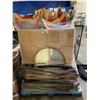 Image 1 : PALLET OF ASSORTED PROPS INCLUDING; TIKI TORCHES, ROCKETS, DIRECTOR'S CHAIRS & MORE