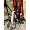 Image 2 : 3 ASSORTED PATIO UMBRELLAS, VACUUM, MOP, SOLAR LIGHTS & MORE