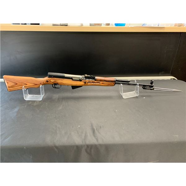 *P* CHINESE SKS HARDWOOD, 7.62X39 SEMI AUTOMATIC RIFLE WITH BAYONET SERIAL #4660 *MUST HAVE VALID