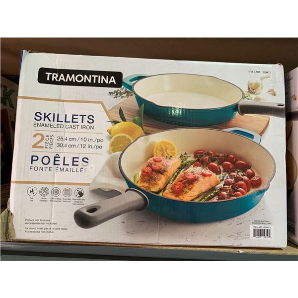 TRAMONTINA 2 PIECE SKILLET SET