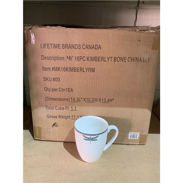 LIFETIME BRANDS 16 PIECE KIMBERLY BONE CHINA SET