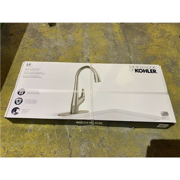 KOHLER LIR PULL DOWN KITCHEN FAUCET WITH STAINLESS STEEL FINISH